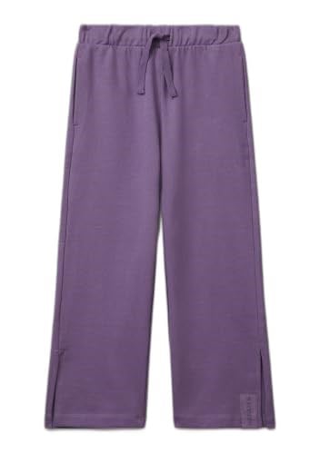 Benetton Kız Çocuk Mor Etiket Detaylı Yırtmaçlı Büzgü İpli Eşofman Altı - Seçenekler: 6-7 Yıl, 7-8 Yıl, 8-9 Yıl, 10-11 Yıl, 11-12 Yıl, 13-14 Yıl