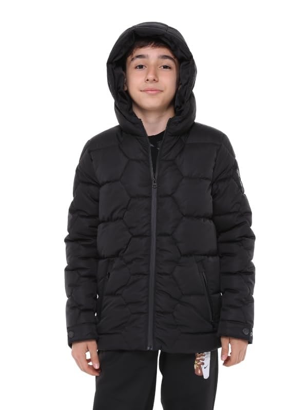 Benittokids Erkek Çocuk Mont 51280 Siyah 10 YAŞ