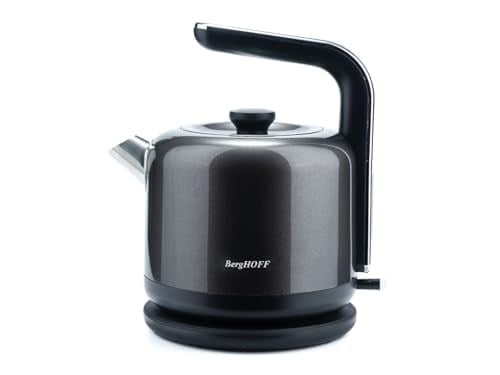 BergHOFF Gem Metallic 1.7 L Su Isıtıcı – 2200 W, Paslanmaz Çelik | Koyu Gri