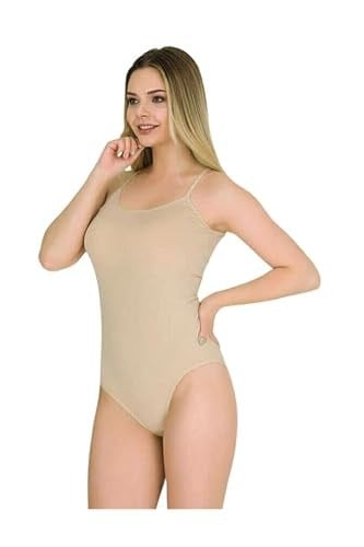 Berrak İç Giyim Likralı Kadın İp Askılı Kancalı Çıt Çıtlı Body 3 Lü Paket