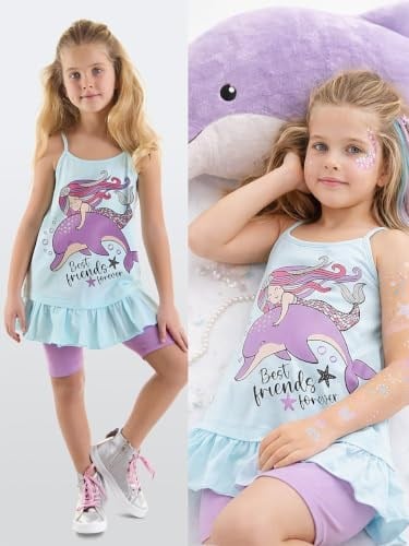 Best Friends Kız Çocuk Tunik Tayt Takım