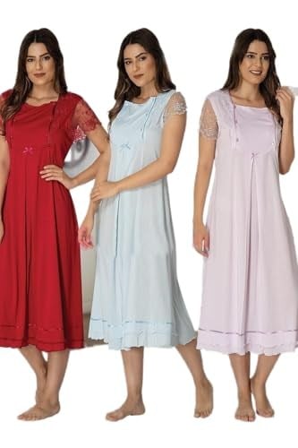 Bestin Kadın Vişne Hamile Lohusa Gecelik, Tek Ebat, DT2052EF-86D0018319637