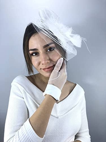 Beyaz Eldiven Ve Beyaz Vualet Nikah Takımı