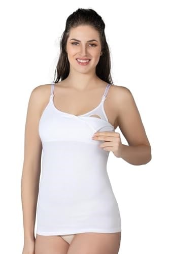 BEYAZ MI Emay 1414 Modal Cotton Emzirme Atlet - Bedenler: S, L, XL
