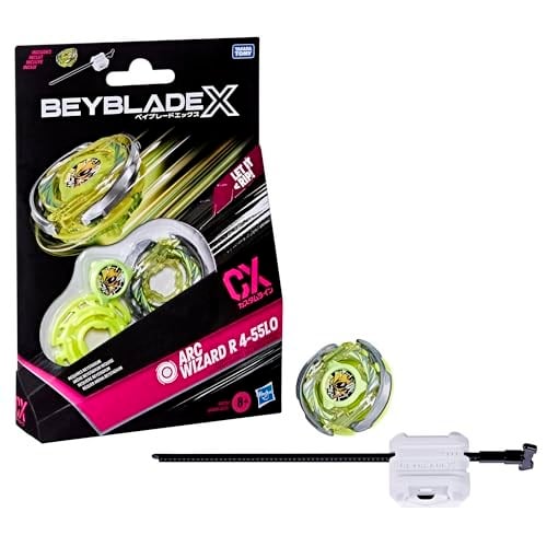 Beyblade X Arc Wizard R 4-55LO CX Başlangıç Paketi Seti, Dayanıklılık Tipi Üst ve Başlatıcı; Otantik Takara Tomy Battle Top Oyunları, Erkek ve Kız Çocukları için Oyuncaklar 8+