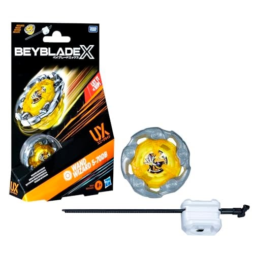 Beyblade X Başlangıç Paketi Değnek Sihirbazı 5-70DB UX Döner Top ve Başlatıcı ile
