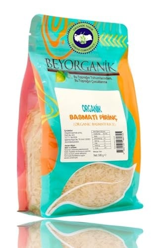 Beyorganik Organik Basmati Pirinç 500gr (PESTİSİT VE AFLATOKSİN ANALİZLİ)