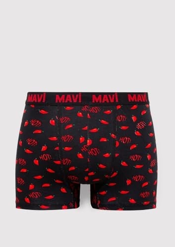 Biber Detaylı Siyah Boxer 0911631-900
