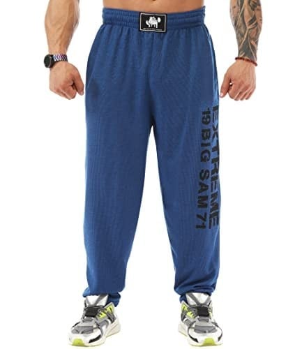 BIG SAM SPORTSWEAR COMPANY Men's Baggy Sweatpants with Pockets, Oldschool Loose Fit Gym Pants