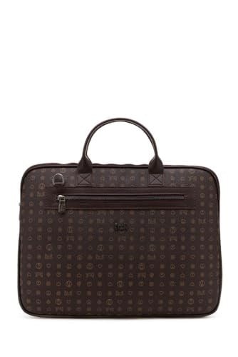 Bilik Deri Monogram Kahve Unisex Laptop & Evrak Çantası RH09 BUSİNESS-MN (Kahve)