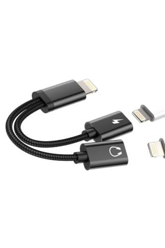 BİLİŞİM BURADA ZR296 FTAC25 2 İn 1 Lightning Audio Dönüştürücü, Siyah BBZR296