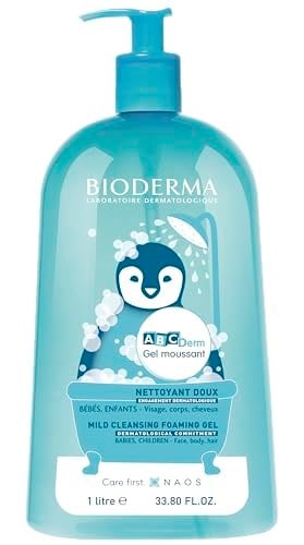 Bioderma ABCDerm Bebek ve Çocuk için Dermatolojik ve Tuzsuz Yüz, Saç, Vücut Şampuanı Normal ve Kuru Ciltler