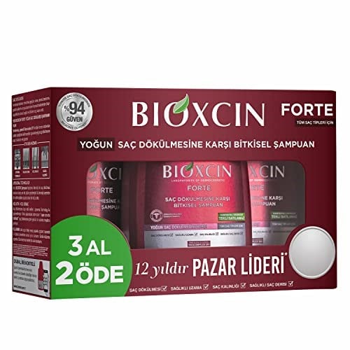 Bioxcin Forte Şampuan 300ml 3al2 Öde - Seçenekler: 300 ml, 300 ml (2 paketi), 300 ml (4 paketi), 900 ml...