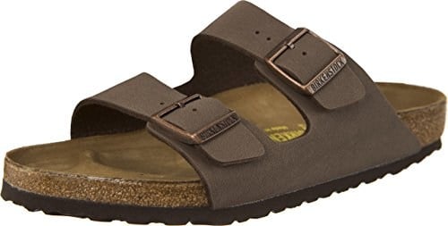 Birkenstock Arizona Birko-Flor nubuk deri, geniş terlikler