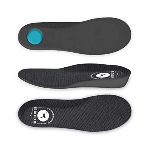 Black Deer 4 CM Topuk Yükseltici, Tam Boy Uzatıcı Tabanlık, Boy Uzatan, Sert Yüzey, Unisex Siyah Small