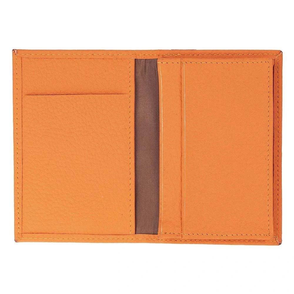 Bloominbag Bloomcard Verta Burnt Orange Hakiki Deri Dikey Kartlık