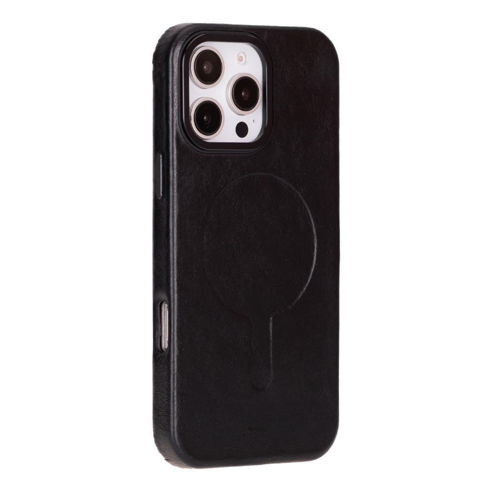 Bloominbag Bloomcase Aeris Obsidian Black Iphone 16 Pro Magsafe Hakiki Deri Kılıfı