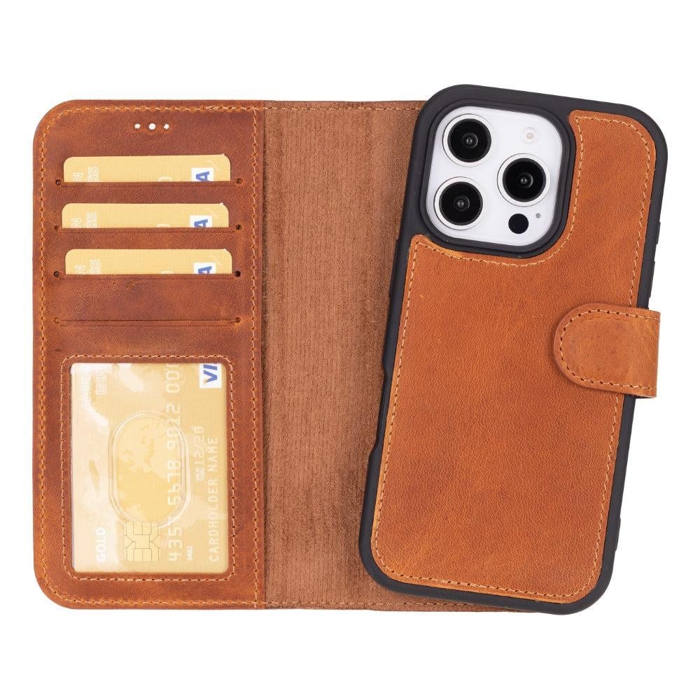 Bloominbag Bloomcase Apple Iphone 16 Pro Max – Urban Moccasin Hakiki Deri Cüzdanlı Telefon Kılıfı