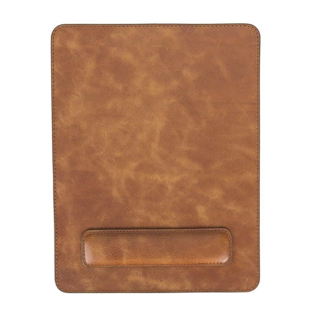 Bloominbag Bloomdesk Ease Honey Tan Hakiki Deri Bilek Destekli Mouse Pad
