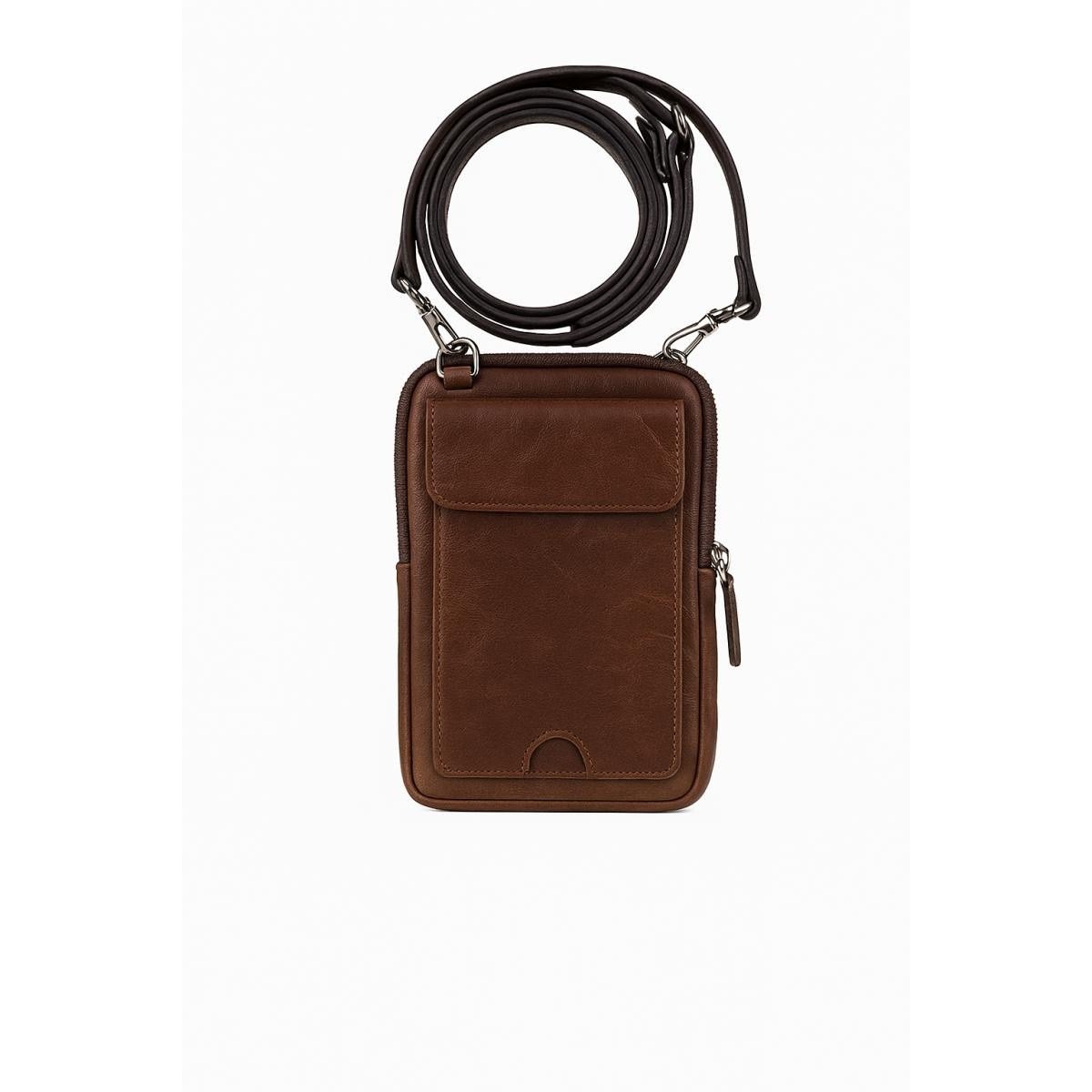 Bloominbag Bloomnino Mahogany Brown Hakiki Deri Crossbody Çanta