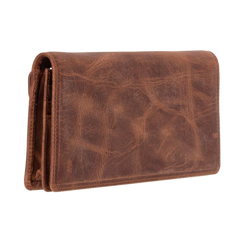 Bloominbag Celestina Saddle Brown Hakiki Deri Telefon Bölmeli Cüzdan