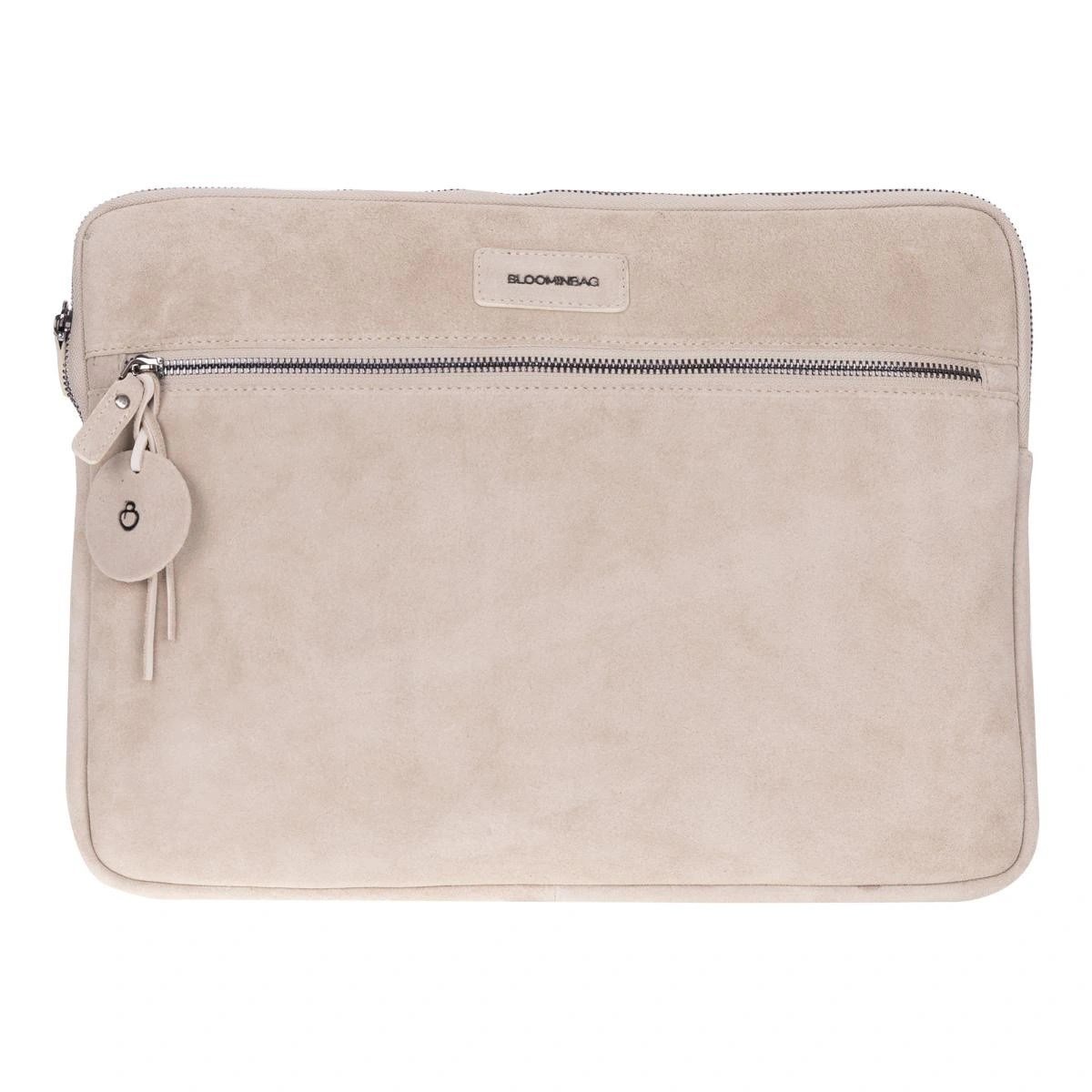 Bloominbag Sand Still Hakiki Süet Deri 13-14 Inç Macbook/laptop Kılıfı