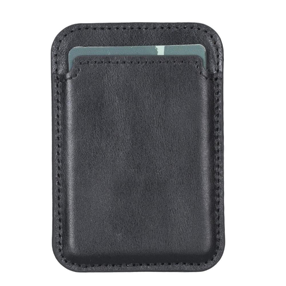Bloominbag Snapé Noir Black Mıknatıslı Deri Telefon Kartlık
