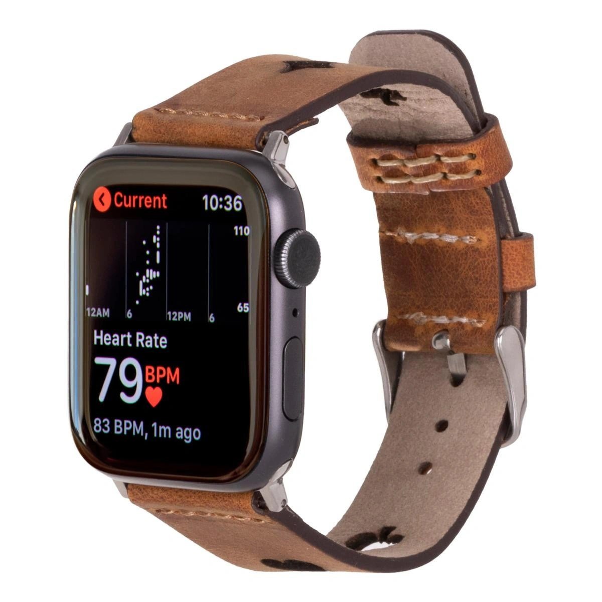 Bloominbag Valais Tan Leather Apple Watch Kordon-44/45/46/49mm