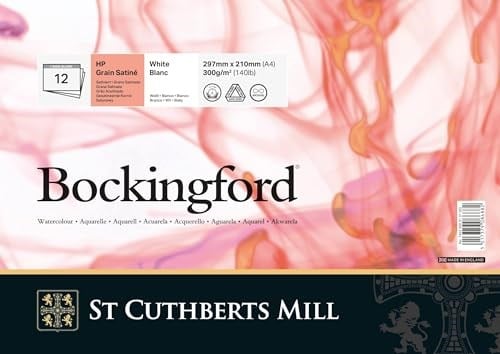 Bockingford St Cuthberts Mill H.P. Pads White Sulu Boya Kağıdı, 300Gr, 297X210Mm, 12 Sayfa