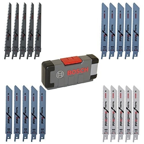 Bosch 20 parça Testere Bıçağı ToughBox Ahşap ve Metal için Çok Satan 2607010902