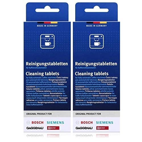 Bosch 2'li paket temizlik tableti, kahve otomatları için, termo sürahiler TCZ6001 2 x 10 tablet