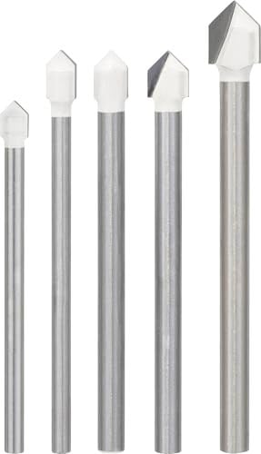 Bosch Pro Cyl-9 Fayans Matkabı Seti, 5 Parça, Seramik, Gri - Bedenler: 8mm, 10mm