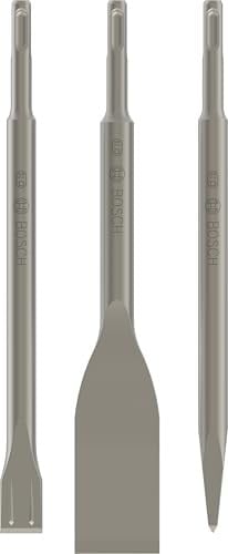 Bosch Professional 3 parçalı keski seti Long Life SDS-plus (beton, darbeli matkap aksesuarı)