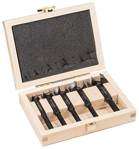 Bosch Professional 5 Parçalı Forstner Matkap Ucu Seti (Ahşap İçin, Ø 15/20/25/30/35 Mm, Uzunluk 90 Mm, Matkap Aksesuarı)