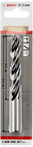 Bosch Professional Accessories Holzspiralbohrer (Für Holz, 10 x 80 x 120 mm, Zubehör Bohrmaschine) - Seçenekler: Ø 3 mm, Ø 5 mm, Durchmesser: 6/Gesamtlänge in mm: 93...