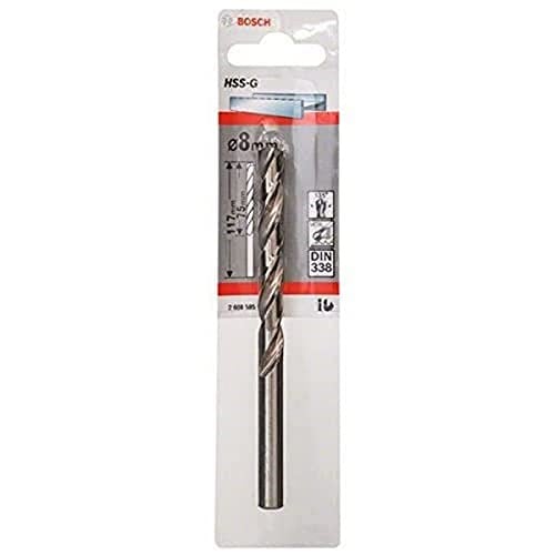 Bosch Professional Accessories Matkap ve Kırıcı Delici Uçları, Metal Matkap Ucu, Gri, 1 Adet - Seçenekler: Ø 5 mm, Ø 8 mm, Ø 10 mm