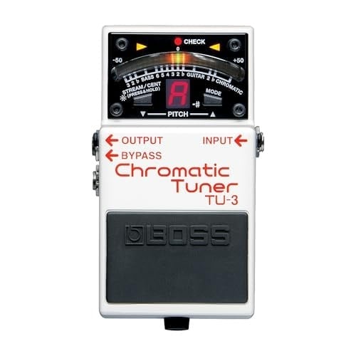 BOSS TU-3 akort cihazı pedal, beyaz