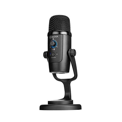 BOYA USB kondansatörlü mikrofon, By-PM500 USB stüdyo mikrofonu, Windows, Mac ve PC için, Vokal, YouTube akışı, oyun, konferans çağrısı, ASMR, Podcast video kaydı için çıkarılabilir stant