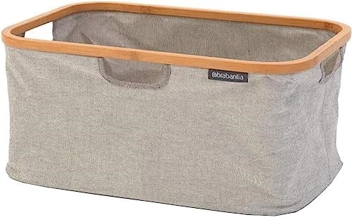 Brabantia Çamaşır Sepeti, Bambu, 40 L, Gri