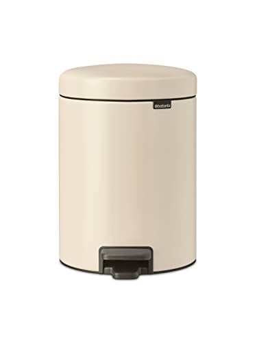 Brabantia - NewIcon pedallı çöp kovası 5 l – banyo veya tuvalet için küçük çöp kutusu – yumuşak kapanan kapak – kolay pedal  - Seçenekler: 3 L, 3 Liter, 5 L, 5 Litre, 12 L, 12 Liter, 20 L, 20 litre...
