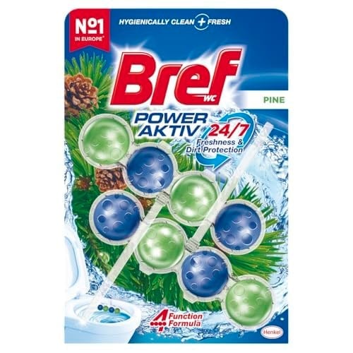 Bref WC Power Aktiv Çam Kokulu 2'li Klozet Temizleme Topları, 1 x 2 Adet, Çam 2, İkili