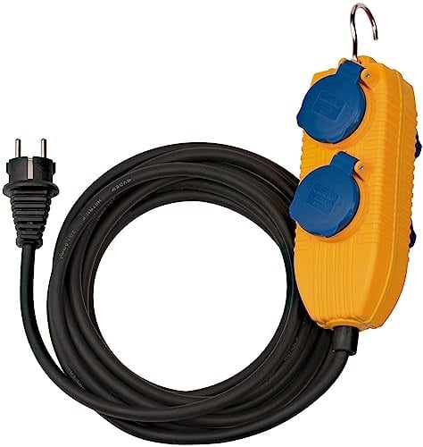 Brennenstuhl 1151740010 Baustellenkabel IP54 PowerBlock 10 m H07RN-F3G1,5, siyah