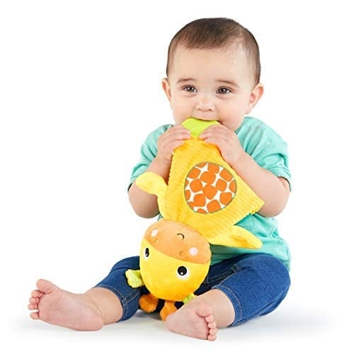 Bright Starts Snuggle & Teethe Yeni Doğanlar için Zürafa Peluş Diş Kaşıyıcı Oyuncak