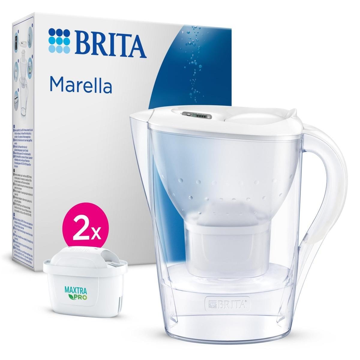 Brita BRITA Marella Cool 2x Maxtra Pro All-In-1 Filtreli Su Arıtma Sürahisi - Beyaz