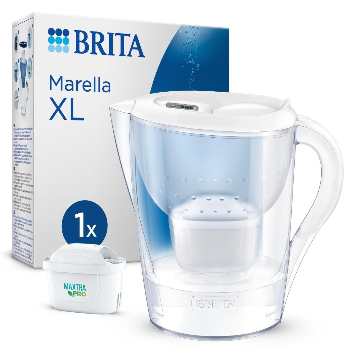 Brita BRITA Marella XL Maxtra Pro All-In-1 Filtreli Su Arıtma Sürahisi - Beyaz