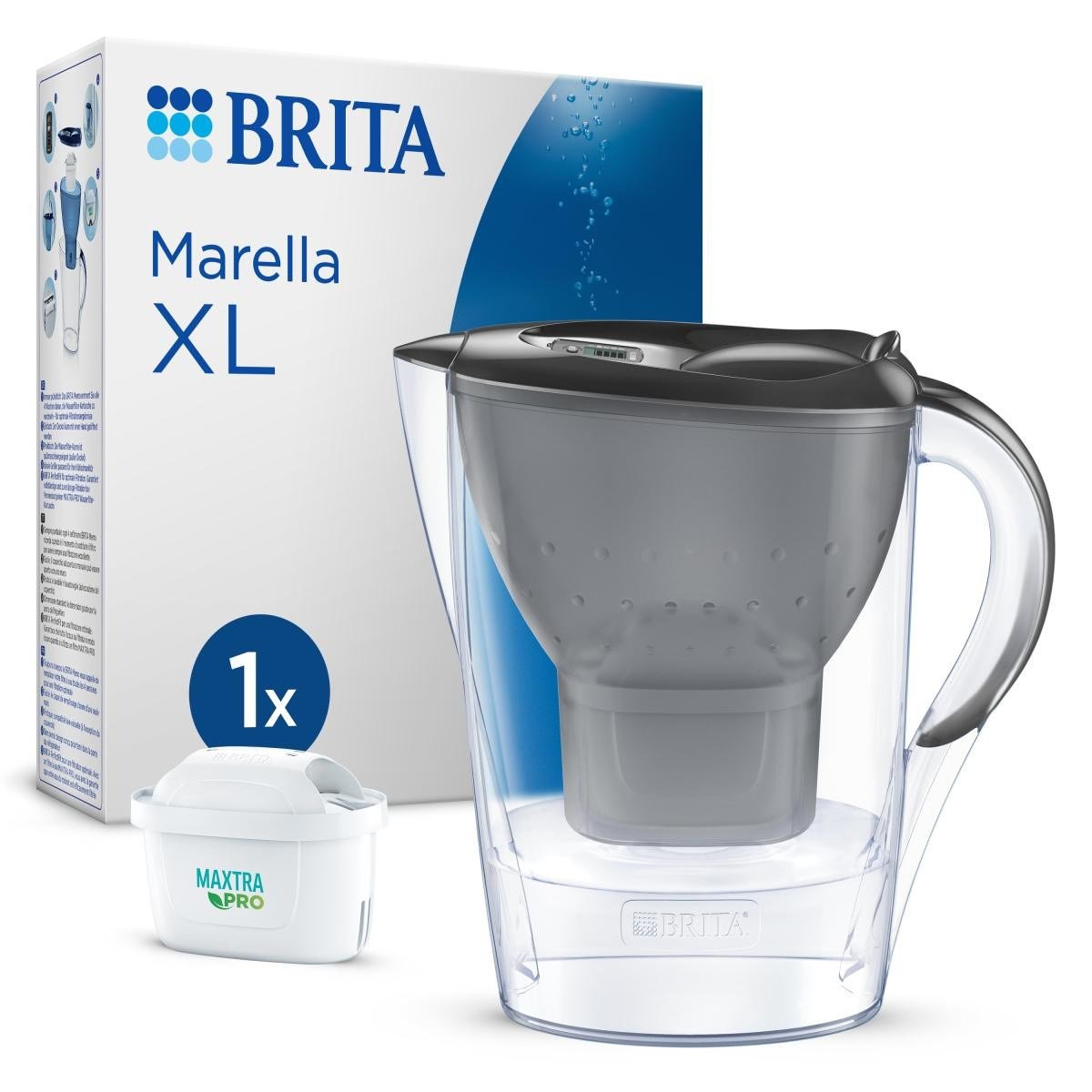 Brita BRITA Marella XL Maxtra Pro All-In-1 Filtreli Su Arıtma Sürahisi - Grafit