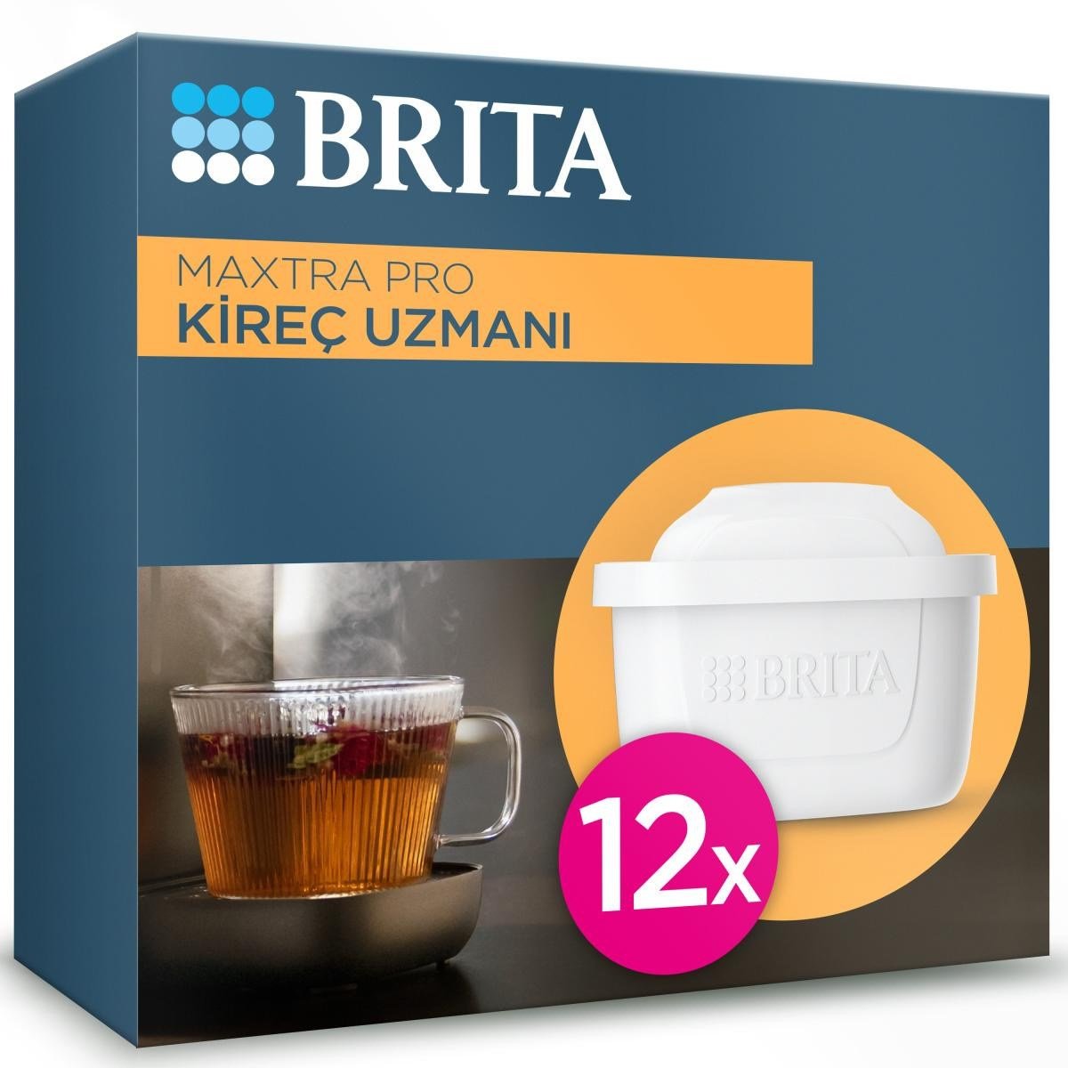 Brita BRITA Maxtra Pro Kireç Uzmanı Su Arıtma Filtresi, 12'li