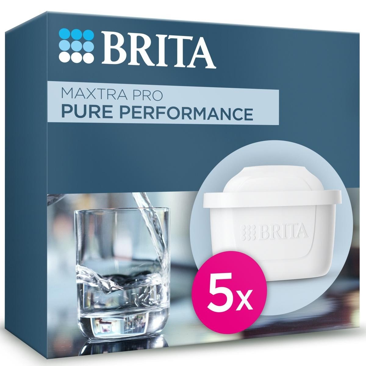 Brita BRITA MAXTRA PRO Pure Performance Yedek Su Arıtma Filtresi, 5’li
