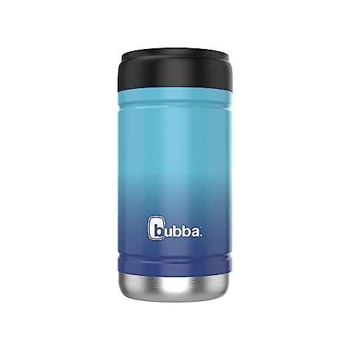 Bubba Brands Trailblazer Barware Paslanmaz Çelik İnce Kutu Soğutucu, 12 oz, Çift Duvarlı Vakum Yalıtımlı İnce Kutu Soğutucu Kılıf, Koyu Kobalt/Havuz Mavisi