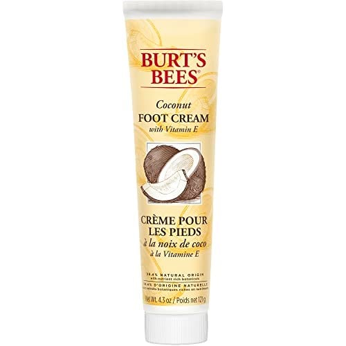 Burt's Bees Çatlak topuklar ve kuru ciltler için ayak kremi, topuk onarım kremi ve Hindistan cevizi yağı ile ayak tedavisi, 121 g tüp